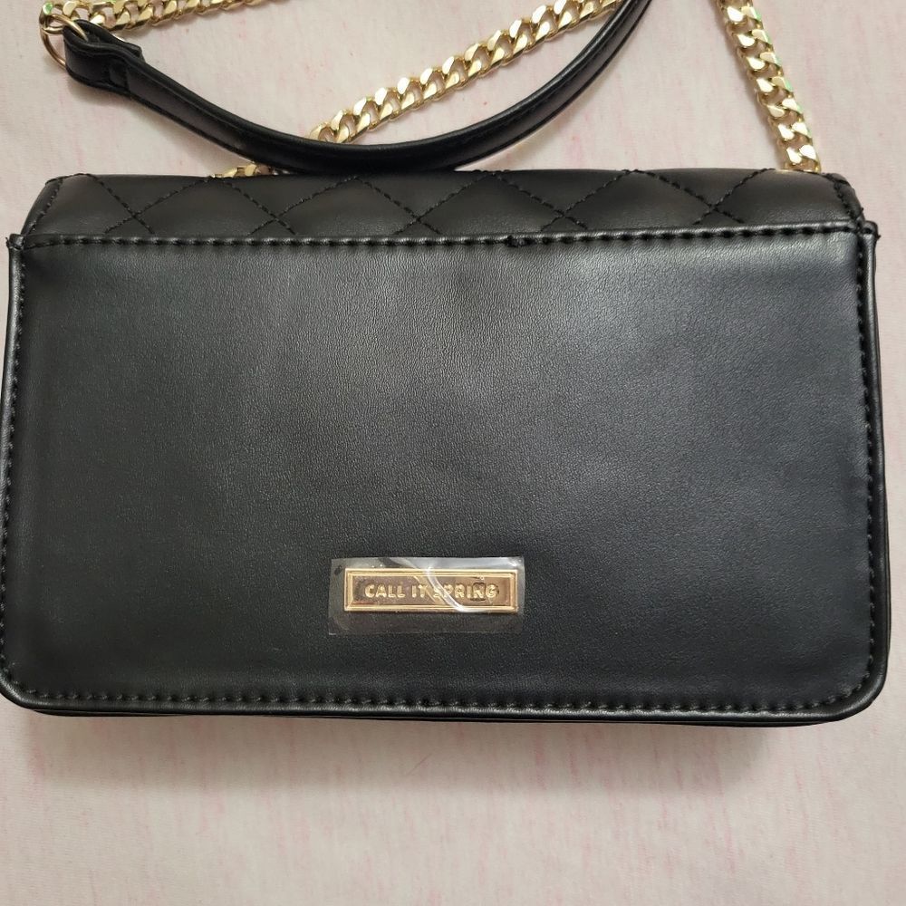 Call it Spring Shoulder Bag Grid Crossbody Handbag Leather Stylish Evening - Picture 8 of 9